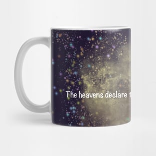 Psalm 19:1 over Nebula 7 Mug